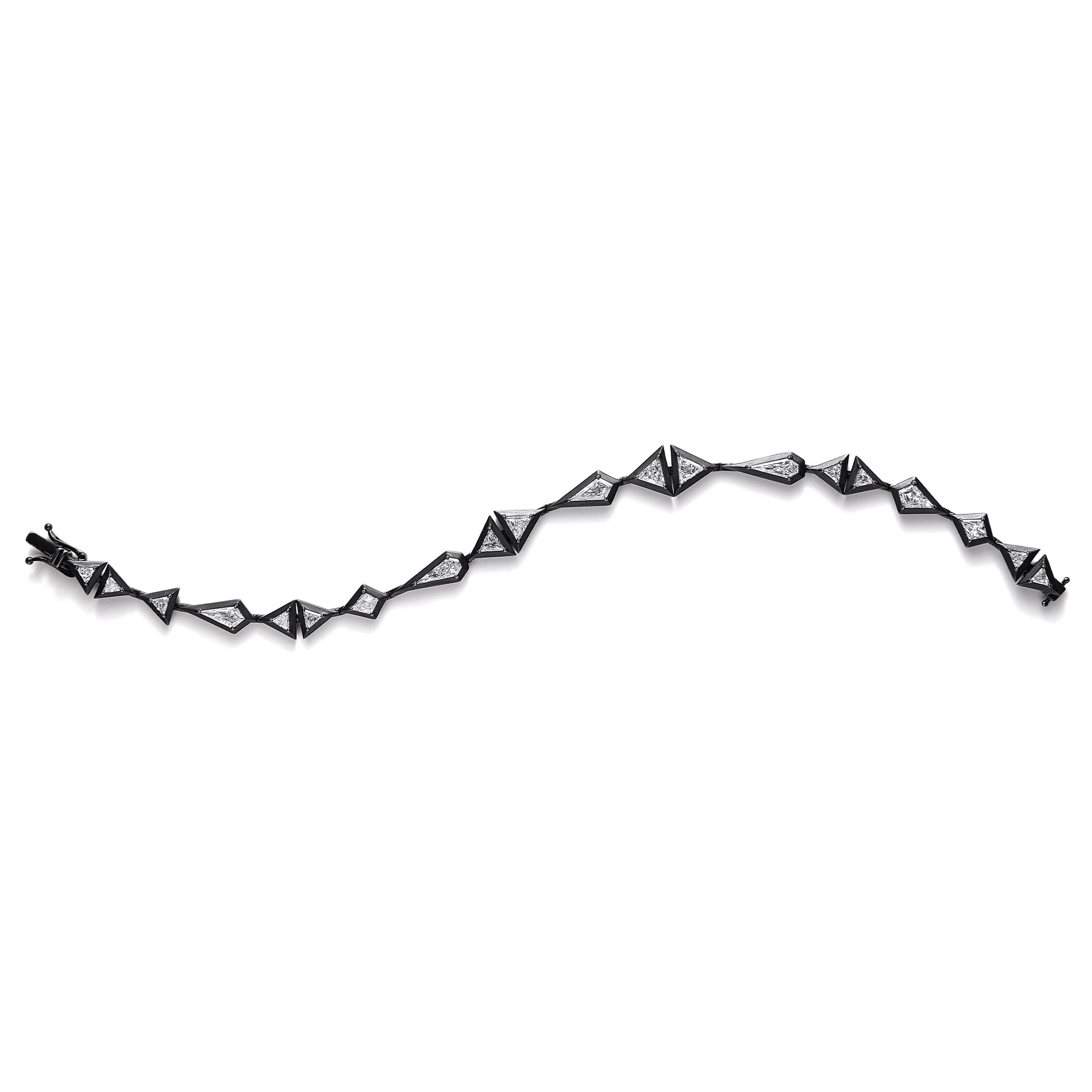 Exo Blackout Bracelet in White Gold with Matte Black Titanium Finish