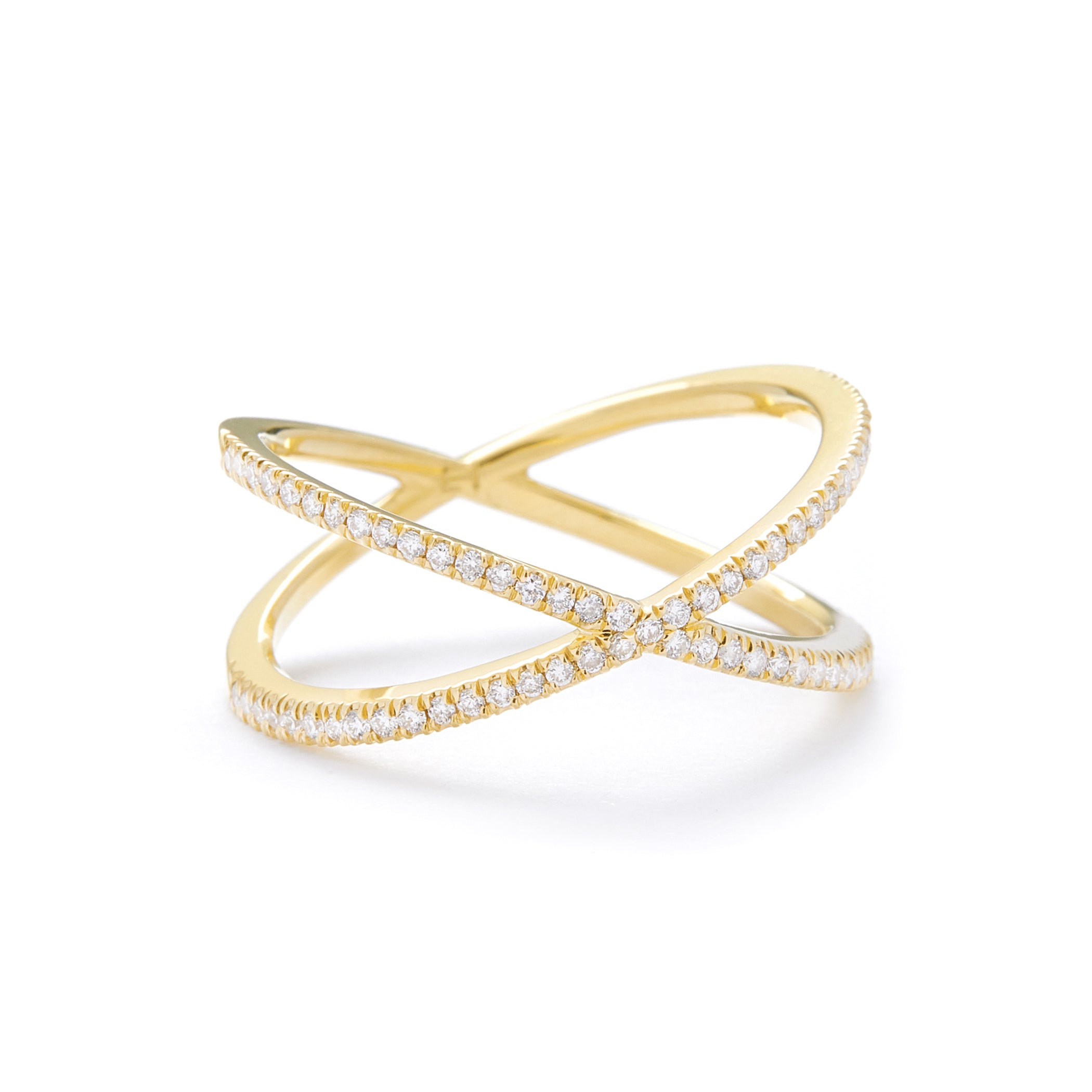 Fine Shorty in 18K Yellow Gold with White Diamonds