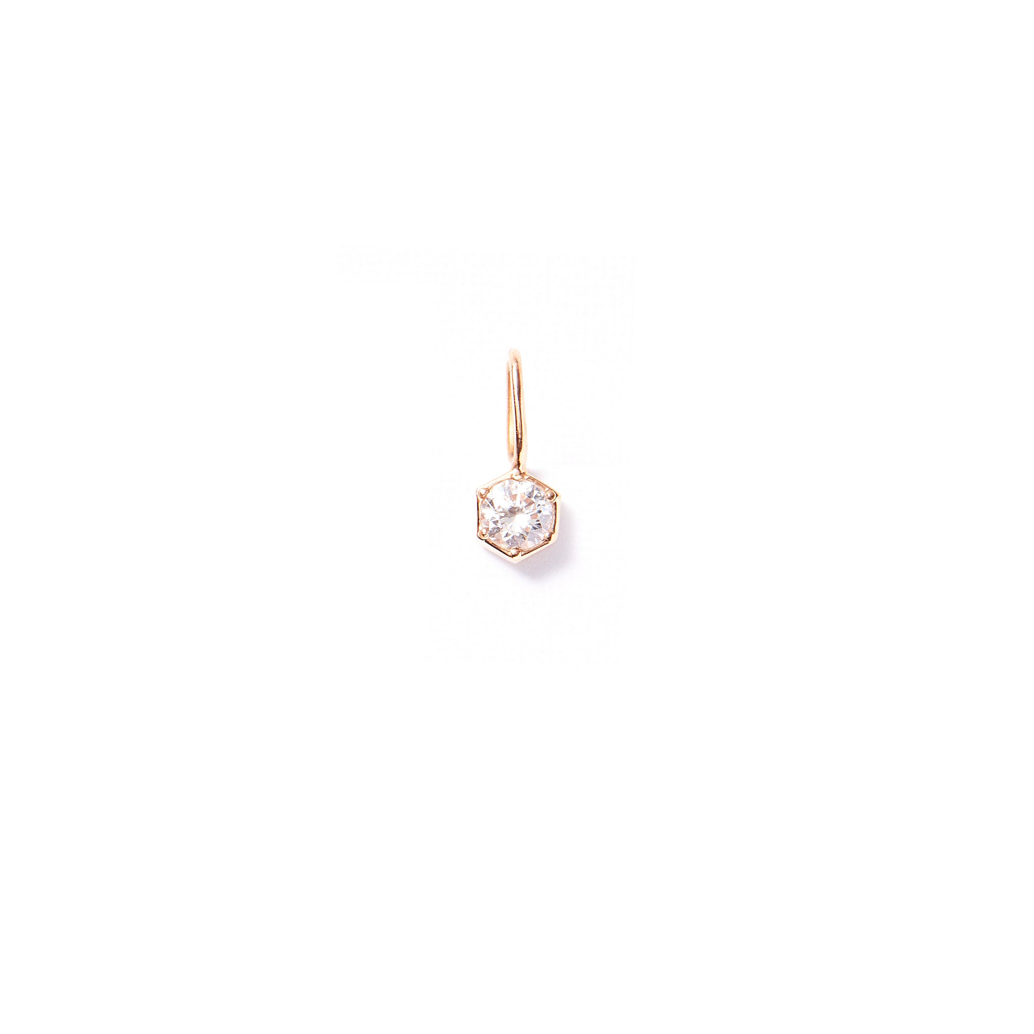 Bolt Charm in Rose Gold