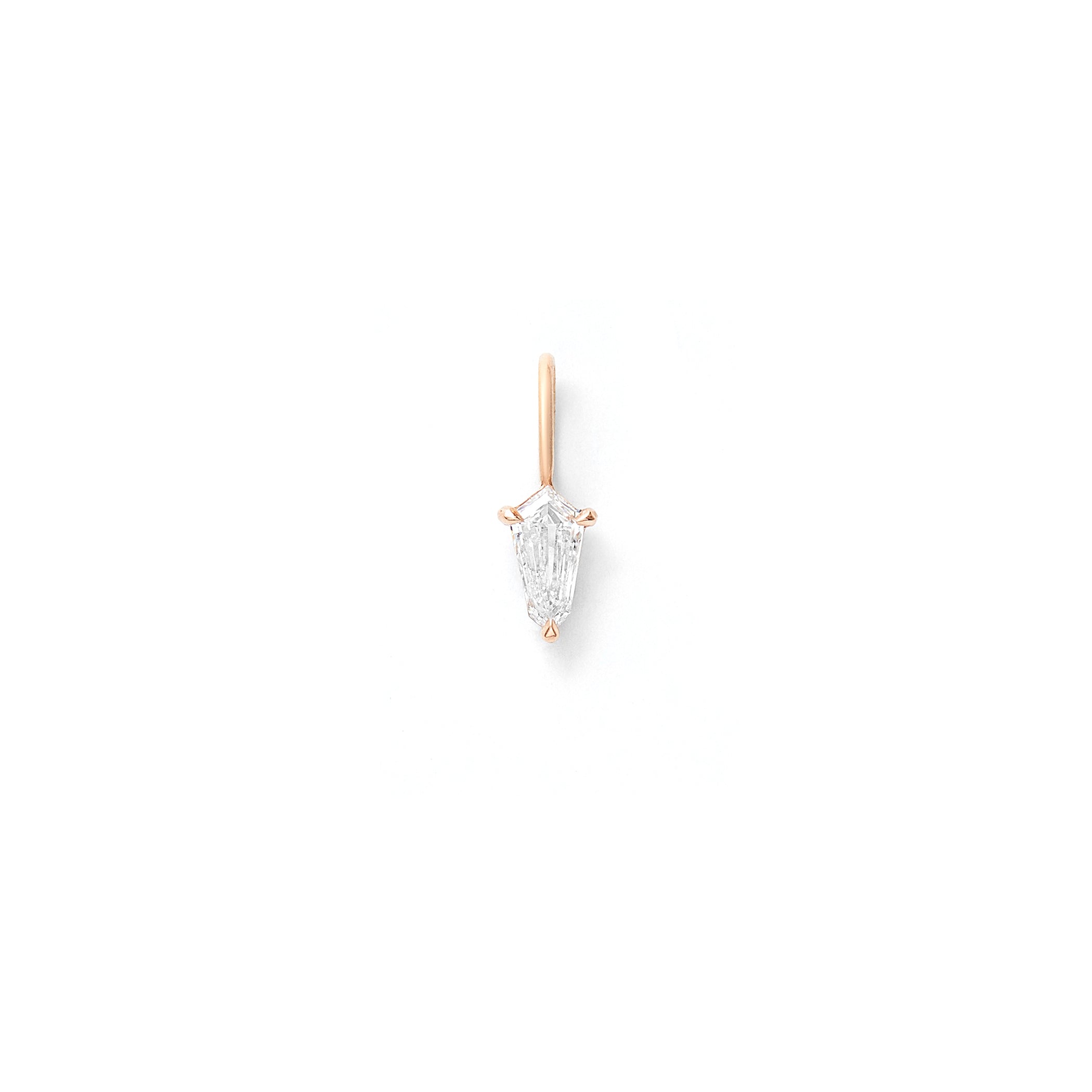 Mini Warrior Charm in Rose Gold with 0.17ct Warrior Diamond